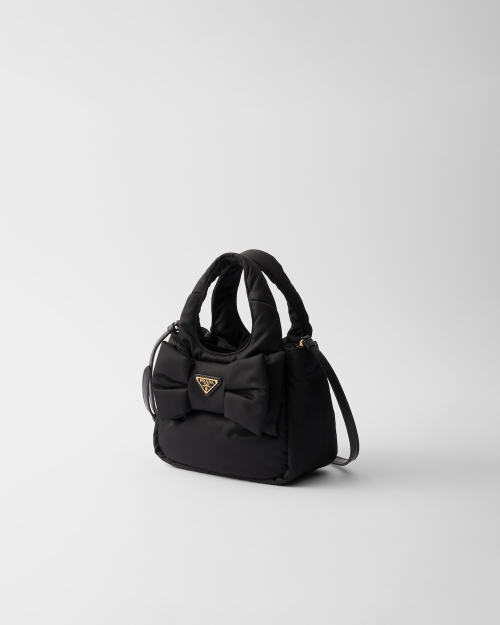 Padded Re-Nylon Mini-Bag With Bow - Image 2